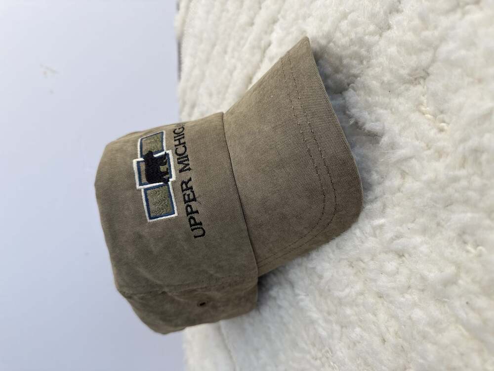 Ouray Tan 'Upper Michigan' Bear Embroidered Baseball Cap (282_Hat)